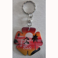 Airbrushed Keychains, Made From Wood