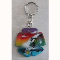 Airbrushed Keychains, Made From Wood