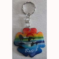 Airbrushed Keychains, Made From Wood