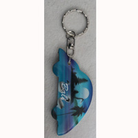 Airbrushed Keychains, Made From Wood