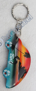 Airbrushed Keychains, Made From Wood
