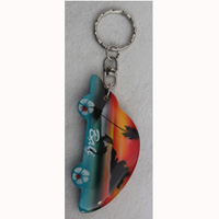 Airbrushed Keychains, Made From Wood