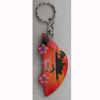 Airbrushed Keychains, Made From Wood