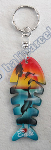 Airbrushed Keychains, Made From Wood