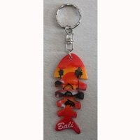 Airbrushed Keychains, Made From Wood