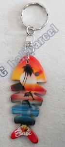 Airbrushed Keychains, Made From Wood