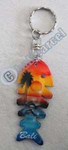 Airbrushed Keychains, Made From Wood
