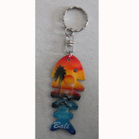 Airbrushed Keychains, Made From Wood