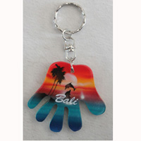 Airbrushed Keychains, Made From Wood