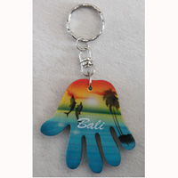 Airbrushed Keychains, Made From Wood