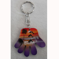 Airbrushed Keychains, Made From Wood