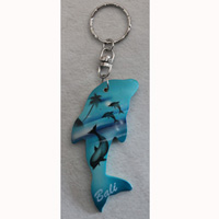 Airbrushed Keychains, Made From Wood