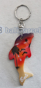 Airbrushed Keychains, Made From Wood