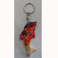 Airbrushed Keychains, Made From Wood