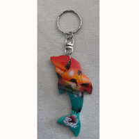 Airbrushed Keychains, Made From Wood