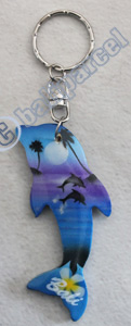 Airbrushed Keychains, Made From Wood