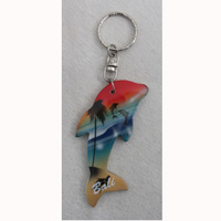 Airbrushed Keychains, Made From Wood