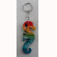 Airbrushed Keychains, Made From Wood