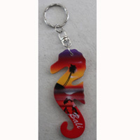 Airbrushed Keychains, Made From Wood