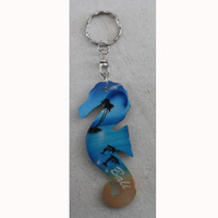 Airbrushed Keychains, Made From Wood
