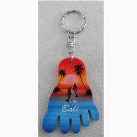 Airbrushed Keychains, Made From Wood