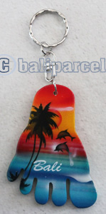 Airbrushed Keychains, Made From Wood