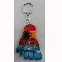 Airbrushed Keychains, Made From Wood