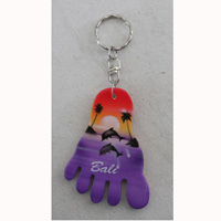 Airbrushed Keychains, Made From Wood