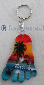 Airbrushed Keychains, Made From Wood
