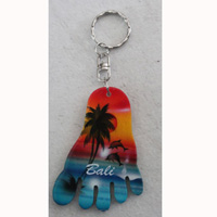 Airbrushed Keychains, Made From Wood