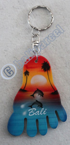 Airbrushed Keychains, Made From Wood