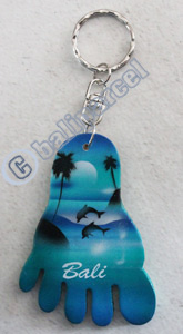 Airbrushed Keychains, Made From Wood