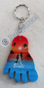 Airbrushed Keychains, Made From Wood