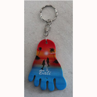Airbrushed Keychains, Made From Wood