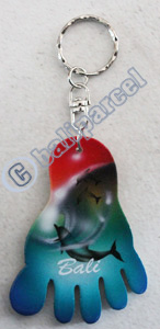 Airbrushed Keychains, Made From Wood
