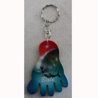 Airbrushed Keychains, Made From Wood
