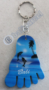 Airbrushed Keychains, Made From Wood