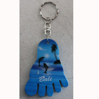 Airbrushed Keychains, Made From Wood