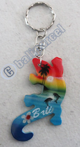 Airbrushed Keychains, Made From Wood