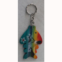 Airbrushed Keychains, Made From Wood