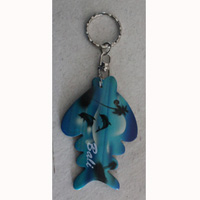 Airbrushed Keychains, Made From Wood