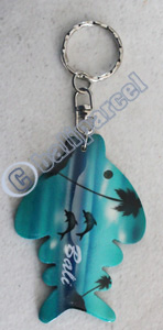 Airbrushed Keychains, Made From Wood