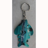 Airbrushed Keychains, Made From Wood