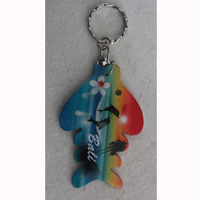 Airbrushed Keychains, Made From Wood