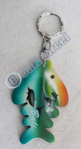 Airbrushed Keychains, Made From Wood