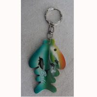 Airbrushed Keychains, Made From Wood