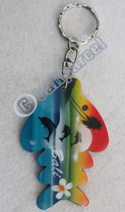Airbrushed Keychains, Made From Wood