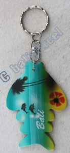 Airbrushed Keychains, Made From Wood