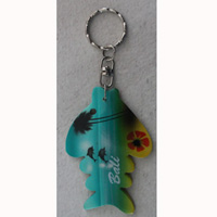 Airbrushed Keychains, Made From Wood