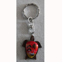 Airbrushed Keychains, Made From Wood